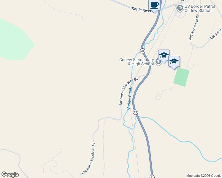 map of restaurants, bars, coffee shops, grocery stores, and more near 16 Lundimow Meadows Road in Curlew