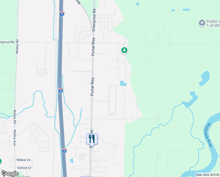 map of restaurants, bars, coffee shops, grocery stores, and more near 6423 Portal Commons Place in Ferndale