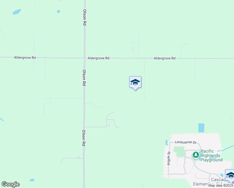 map of restaurants, bars, coffee shops, grocery stores, and more near 6426 Olson Road in Ferndale