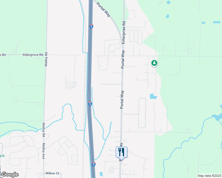 map of restaurants, bars, coffee shops, grocery stores, and more near 1957 Baltic Way in Ferndale