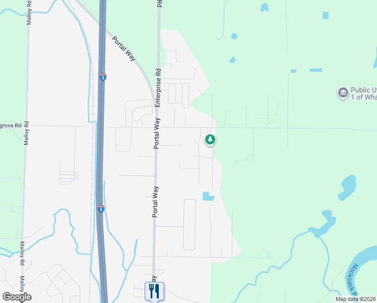 map of restaurants, bars, coffee shops, grocery stores, and more near 6469 Portal Manor Dr in Ferndale