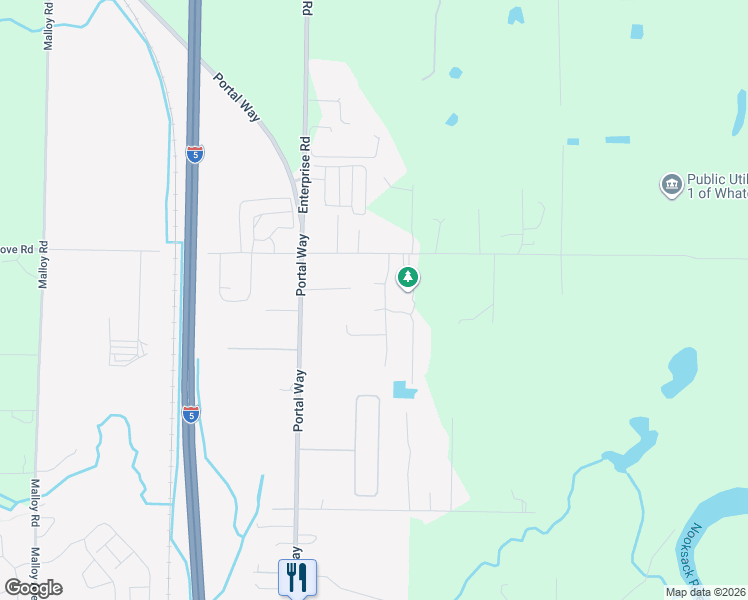 map of restaurants, bars, coffee shops, grocery stores, and more near 6469 Portal Manor Drive in Ferndale