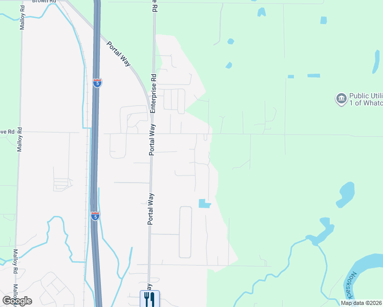 map of restaurants, bars, coffee shops, grocery stores, and more near 6469 Portal Manor Drive in Ferndale