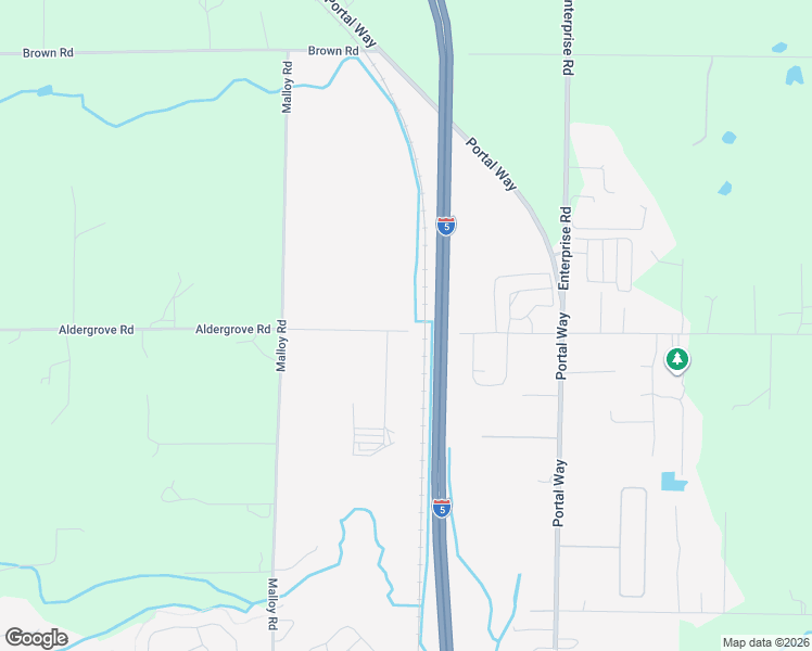 map of restaurants, bars, coffee shops, grocery stores, and more near 2045 Aldergrove Road in Ferndale