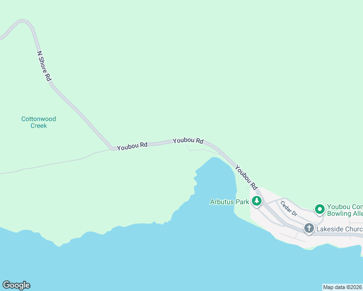 map of restaurants, bars, coffee shops, grocery stores, and more near 10780 North Shore Road in Youbou