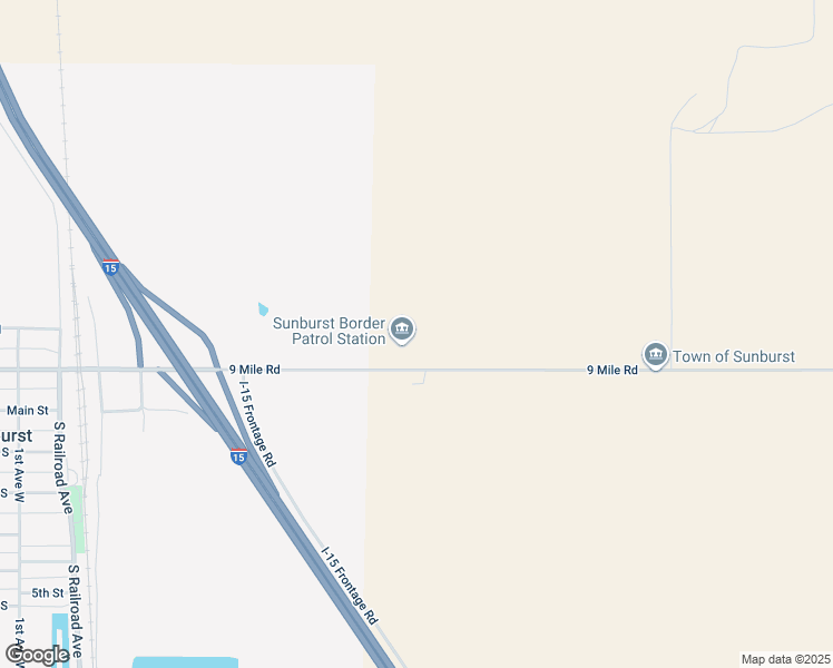 map of restaurants, bars, coffee shops, grocery stores, and more near 37 9 Mile Road in Sunburst