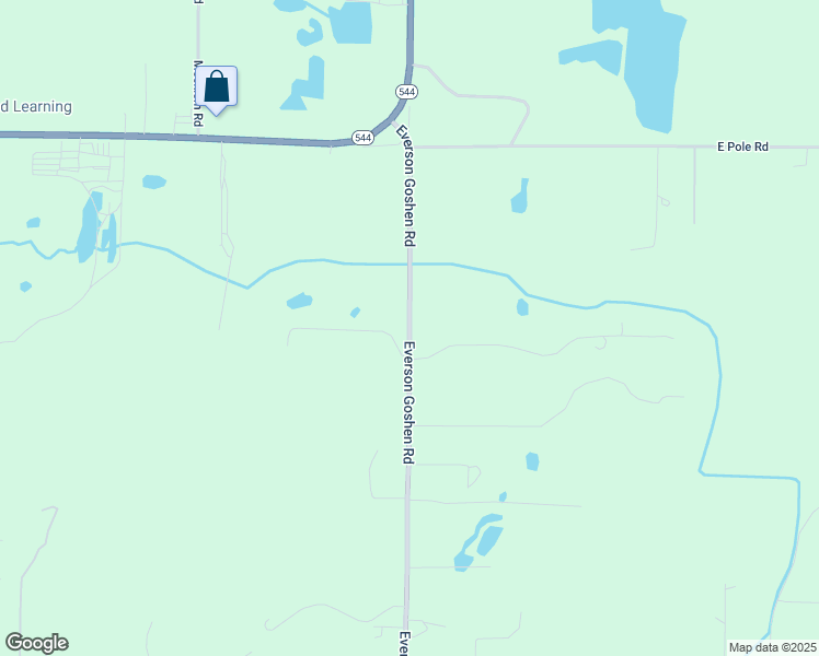 map of restaurants, bars, coffee shops, grocery stores, and more near 6766 Everson Goshen Road in Everson