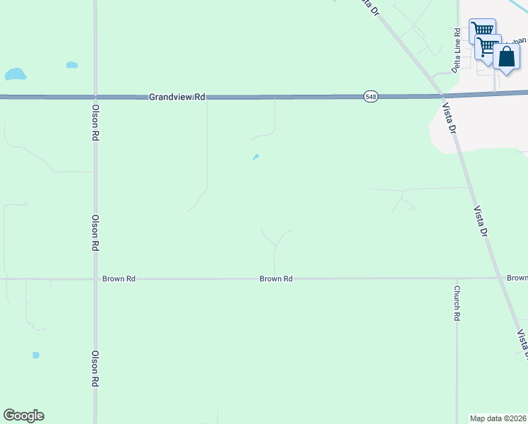 map of restaurants, bars, coffee shops, grocery stores, and more near 2704 Brown Road in Ferndale