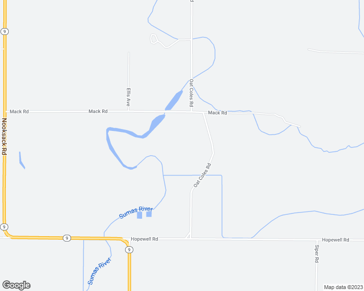 map of restaurants, bars, coffee shops, grocery stores, and more near 3395 Mack Road in Everson