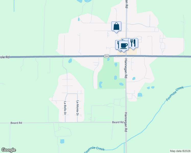 map of restaurants, bars, coffee shops, grocery stores, and more near 6848 Golf View Drive in Lynden