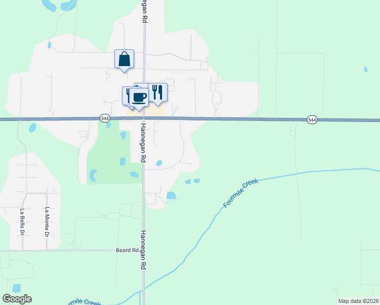 map of restaurants, bars, coffee shops, grocery stores, and more near 6846A Raspberry Drive in Everson