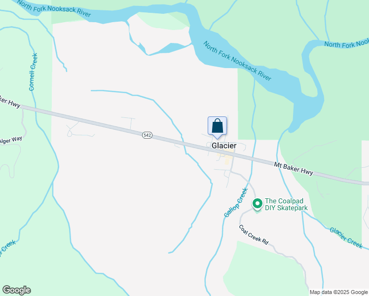 map of restaurants, bars, coffee shops, grocery stores, and more near 9933 Mount Baker Highway in Deming