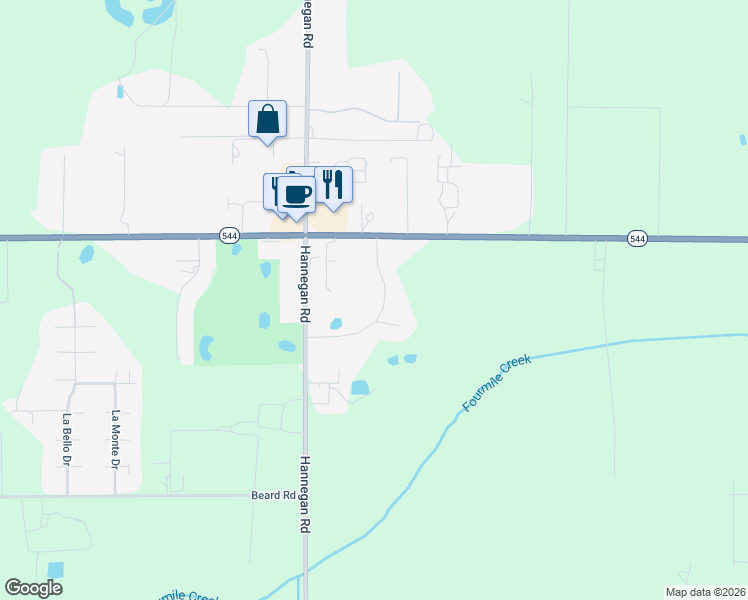 map of restaurants, bars, coffee shops, grocery stores, and more near 6846A Raspberry Drive in Everson