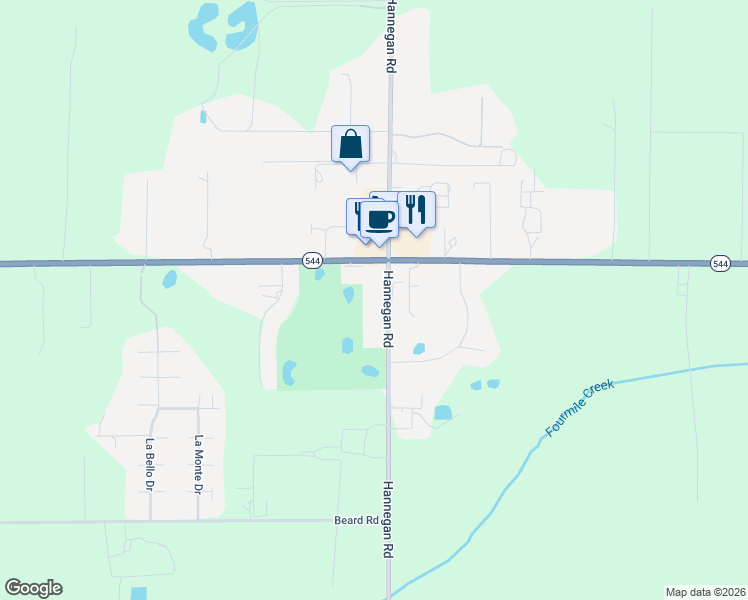 map of restaurants, bars, coffee shops, grocery stores, and more near 6863 Hannegan Road in Everson