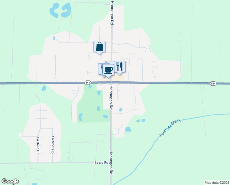 map of restaurants, bars, coffee shops, grocery stores, and more near 6862 Hannegan Road in Everson