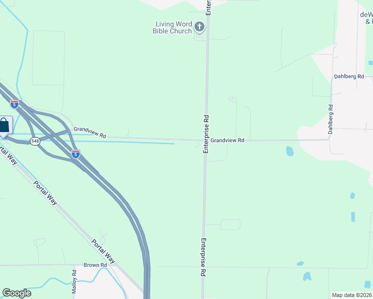 map of restaurants, bars, coffee shops, grocery stores, and more near 1947 Grandview Road in Ferndale