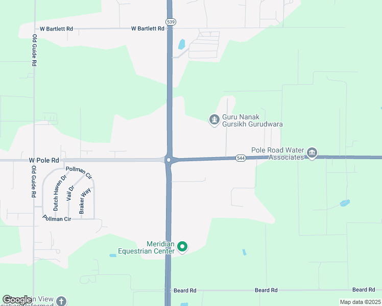 map of restaurants, bars, coffee shops, grocery stores, and more near 126 East Pole Road in Lynden
