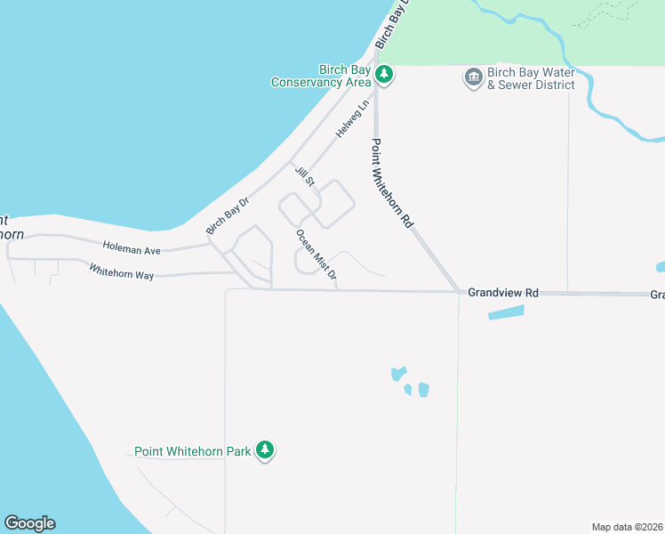 map of restaurants, bars, coffee shops, grocery stores, and more near 5344 Ocean Cove Lane in Blaine