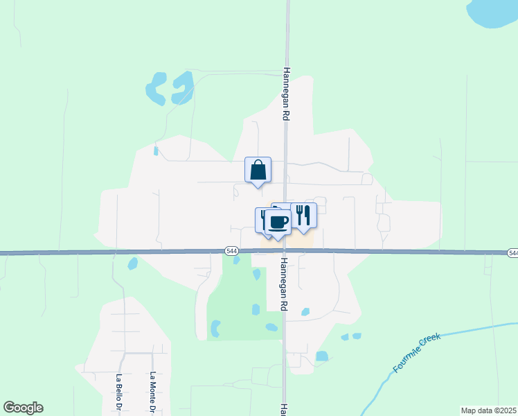 map of restaurants, bars, coffee shops, grocery stores, and more near 6951 Hannegan Road in Lynden
