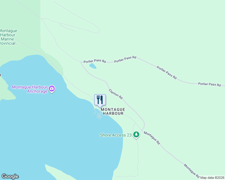 map of restaurants, bars, coffee shops, grocery stores, and more near 419 Clanton Road in Mayne Island