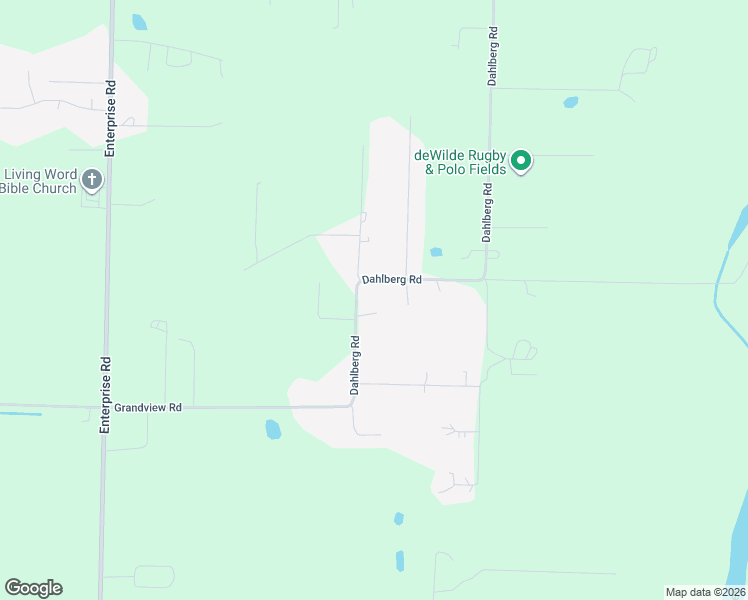map of restaurants, bars, coffee shops, grocery stores, and more near 6960 Dahlberg Road in Ferndale