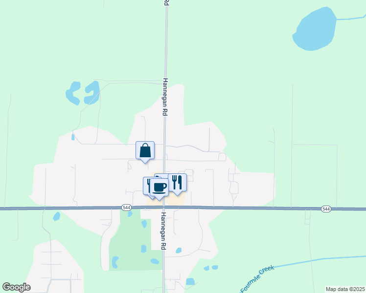 map of restaurants, bars, coffee shops, grocery stores, and more near 7022 Hannegan Road in Lynden