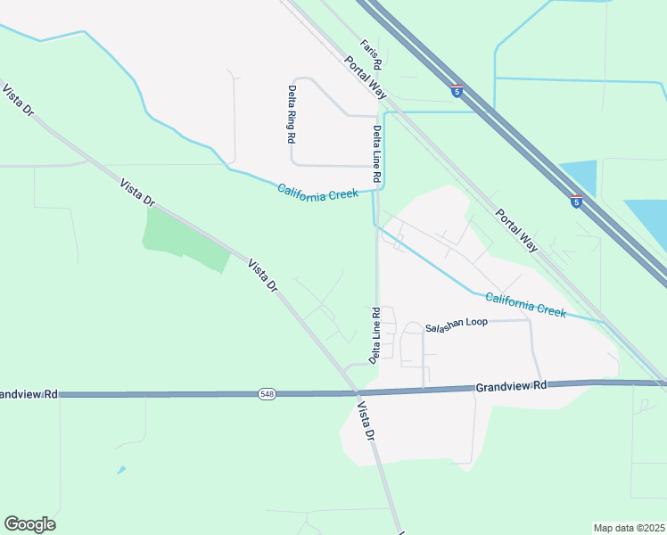 map of restaurants, bars, coffee shops, grocery stores, and more near 6950 Vista Drive in Ferndale
