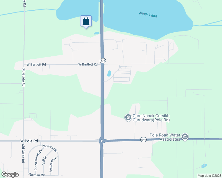 map of restaurants, bars, coffee shops, grocery stores, and more near 7062 Washington 539 in Lynden