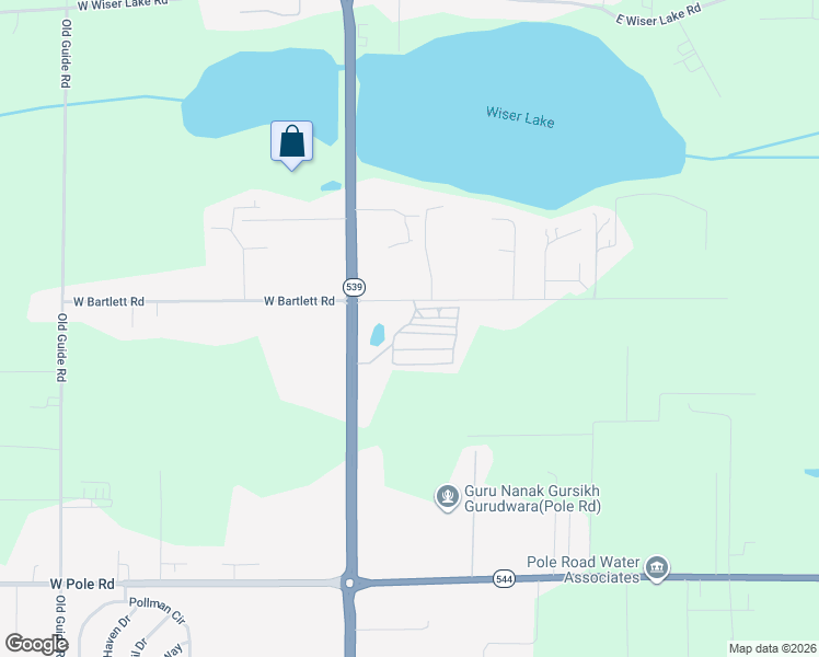 map of restaurants, bars, coffee shops, grocery stores, and more near 7062 Washington 539 in Lynden