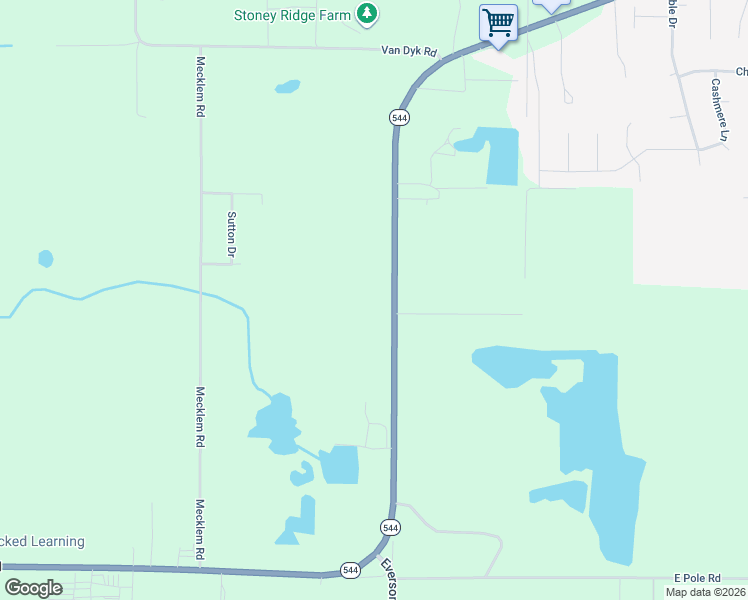 map of restaurants, bars, coffee shops, grocery stores, and more near 7115 Everson Goshen Road in Everson