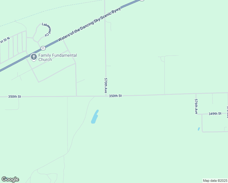 map of restaurants, bars, coffee shops, grocery stores, and more near 57041 350th Street in Warroad