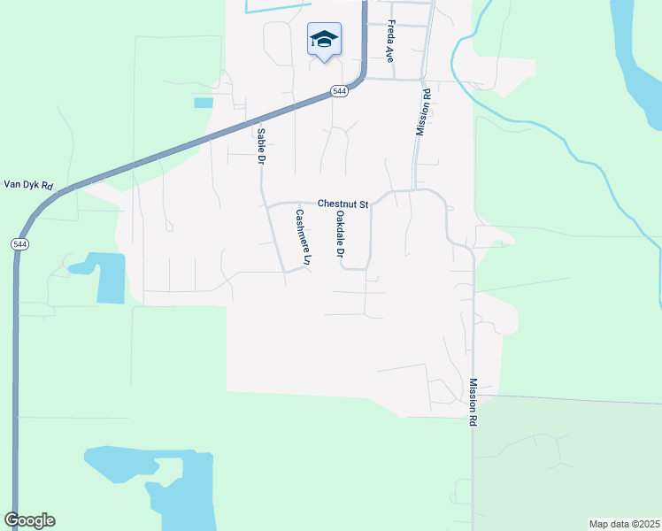 map of restaurants, bars, coffee shops, grocery stores, and more near 219 Oakdale Drive in Everson