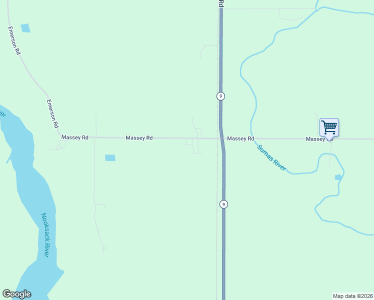 map of restaurants, bars, coffee shops, grocery stores, and more near 3037 Massey Road in Everson