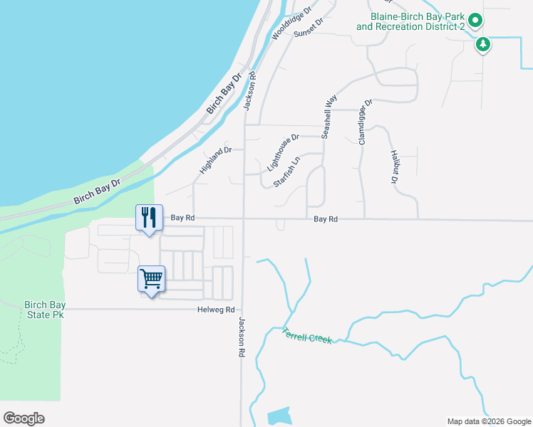 map of restaurants, bars, coffee shops, grocery stores, and more near 4892 Dory Court in Blaine