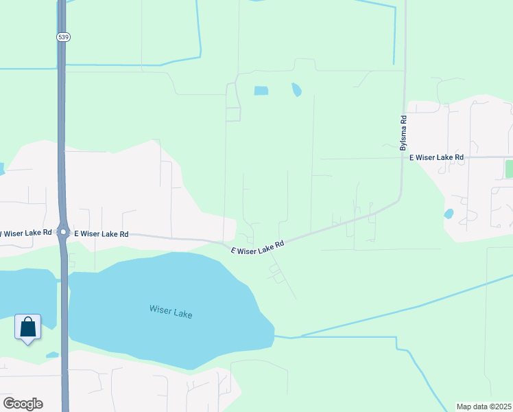 map of restaurants, bars, coffee shops, grocery stores, and more near 296 East Wiser Lake Road in Lynden