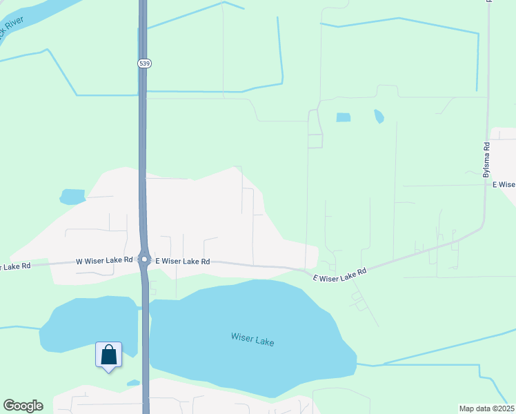 map of restaurants, bars, coffee shops, grocery stores, and more near 7368 Wiser Lane in Lynden