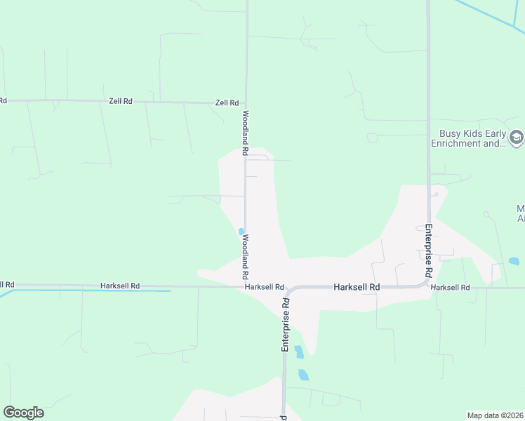 map of restaurants, bars, coffee shops, grocery stores, and more near 7380 Woodland Road in Ferndale