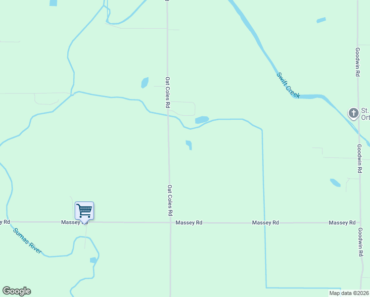map of restaurants, bars, coffee shops, grocery stores, and more near 7406 Oat Coles Road in Everson