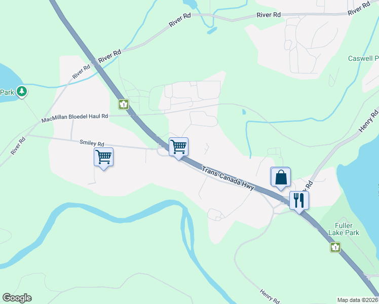 map of restaurants, bars, coffee shops, grocery stores, and more near 9401 Trans-Canada Highway in Chemainus