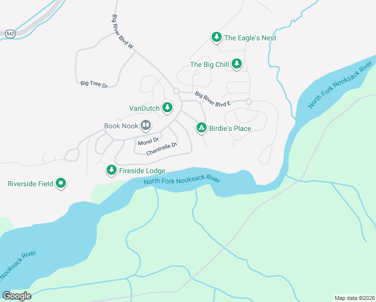 map of restaurants, bars, coffee shops, grocery stores, and more near in Maple Falls