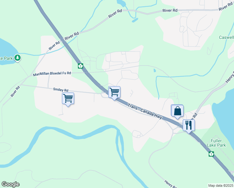 map of restaurants, bars, coffee shops, grocery stores, and more near 9401 Trans-Canada Highway in Chemainus