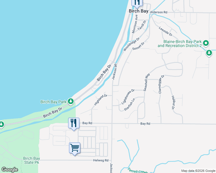 map of restaurants, bars, coffee shops, grocery stores, and more near 7399 Jackson Rd in Blaine