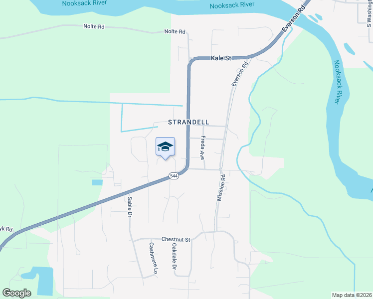 map of restaurants, bars, coffee shops, grocery stores, and more near in Everson