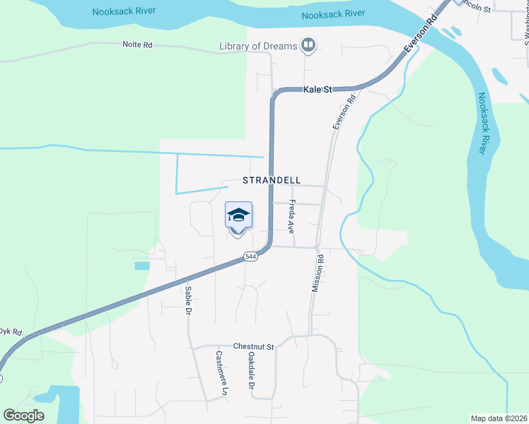 map of restaurants, bars, coffee shops, grocery stores, and more near in Everson