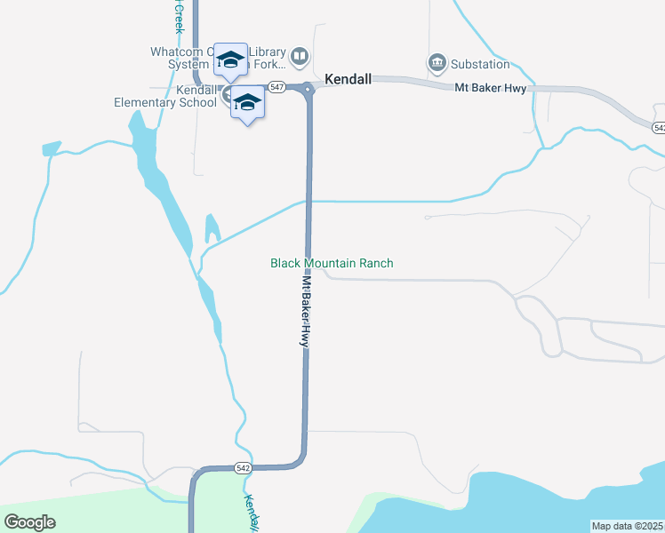 map of restaurants, bars, coffee shops, grocery stores, and more near 6417 Mount Baker Highway in Deming