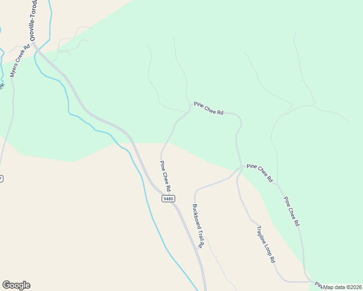 map of restaurants, bars, coffee shops, grocery stores, and more near 22 Pine Chee Road in Oroville