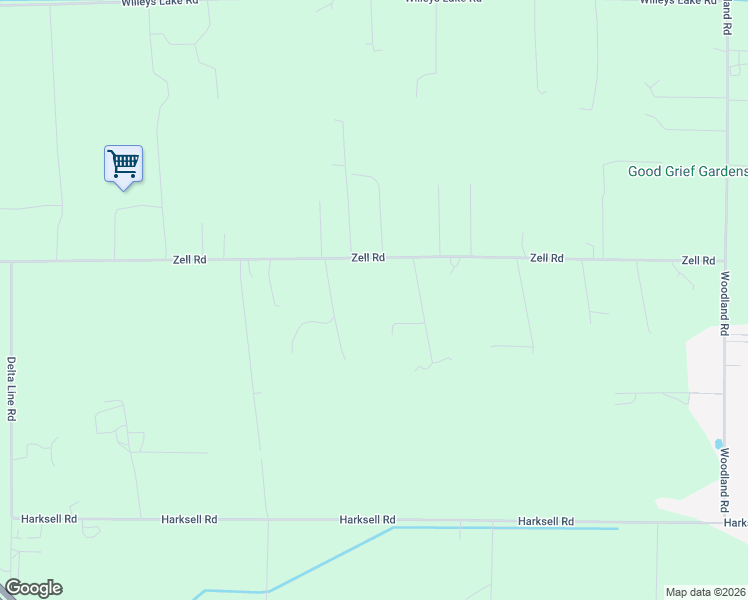 map of restaurants, bars, coffee shops, grocery stores, and more near 2193 Zell Road in Ferndale