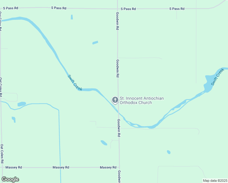 map of restaurants, bars, coffee shops, grocery stores, and more near 7495 Goodwin Road in Everson