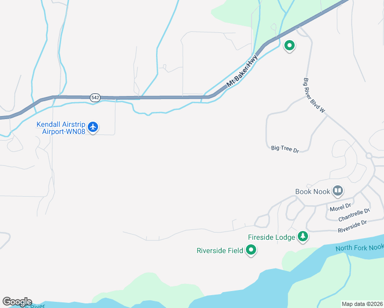 map of restaurants, bars, coffee shops, grocery stores, and more near 7019 Mount Baker Highway in Deming