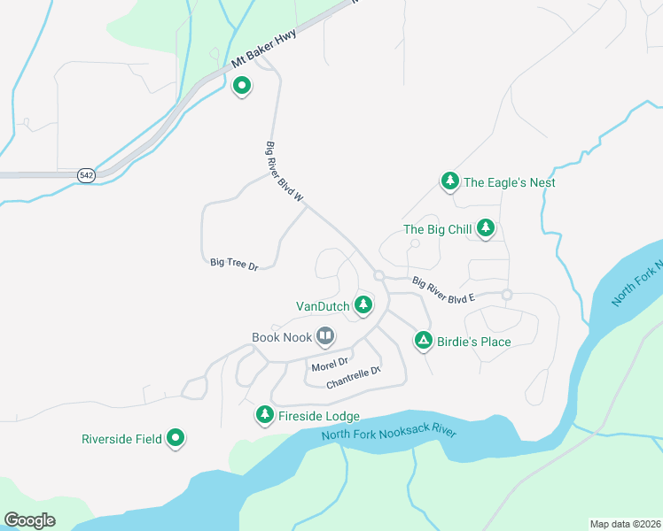 map of restaurants, bars, coffee shops, grocery stores, and more near in Maple Falls